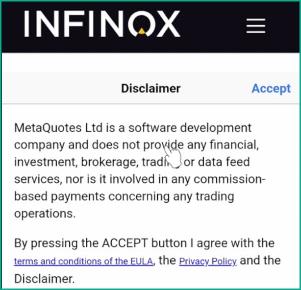 5 accept infinox webtrader