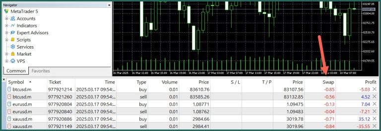 JustMarkets Swap 2025