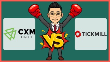 เปรียบเทียบ CXM Direct กับ Tickmill Tickmill vs CXM Direct